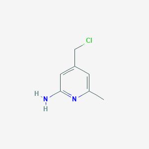 molecular formula C7H9ClN2 B15527021 4-(Chloromethyl)-6-methylpyridin-2-amine 