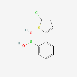 molecular formula C10H8BClO2S B15527028 2-(5-Chlorothiophen-2-YL)phenylboronic acid 