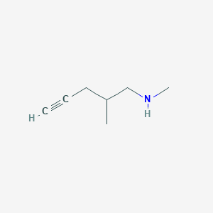 molecular formula C7H13N B15527053 N,2-dimethylpent-4-yn-1-amine 