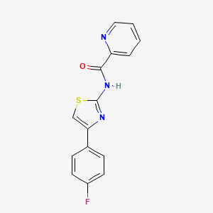 molecular formula C15H10FN3OS B15527071 N-[4-(4-fluorophenyl)-1,3-thiazol-2-yl]pyridine-2-carboxamide 