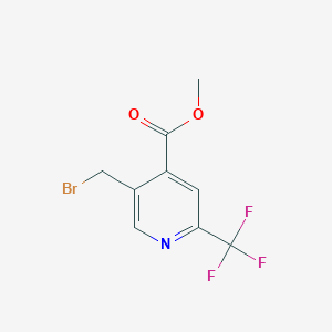 molecular formula C9H7BrF3NO2 B15527077 Methyl 5-(bromomethyl)-2-(trifluoromethyl)isonicotinate CAS No. 1260671-91-7