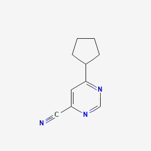 6-Cyclopentylpyrimidine-4-carbonitrile