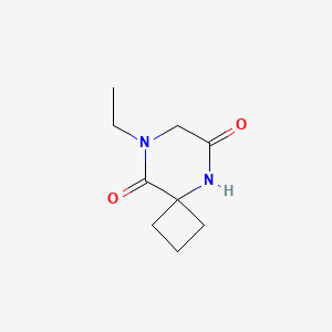 molecular formula C9H14N2O2 B15527141 8-Ethyl-5,8-diazaspiro[3.5]nonane-6,9-dione 