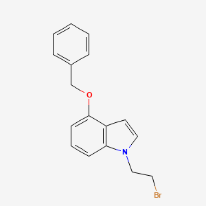 molecular formula C17H16BrNO B15527183 4-(benzyloxy)-1-(2-bromoethyl)-1H-indole 