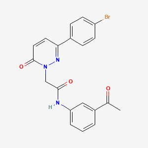 molecular formula C20H16BrN3O3 B15527196 N-(3-acetylphenyl)-2-(3-(4-bromophenyl)-6-oxopyridazin-1(6H)-yl)acetamide 