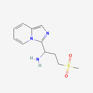 1-(Imidazo[1,5-a]pyridin-3-yl)-3-(methylsulfonyl)propan-1-amine