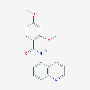 molecular formula C18H16N2O3 B15527232 2,4-dimethoxy-N-(quinolin-5-yl)benzamide 