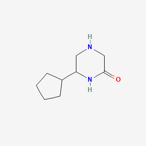 molecular formula C9H16N2O B15527236 6-Cyclopentylpiperazin-2-one 