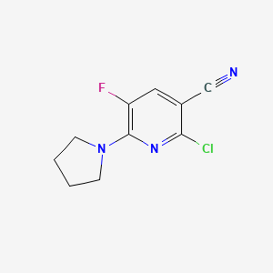 2-Chloro-5-fluoro-6-(pyrrolidin-1-yl)nicotinonitrile