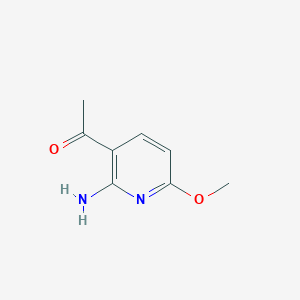 1-(2-Amino-6-methoxypyridin-3-YL)ethan-1-one