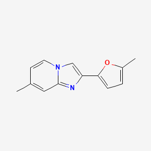 molecular formula C13H12N2O B15527252 7-Methyl-2-(5-methylfuran-2-yl)imidazo[1,2-a]pyridine 