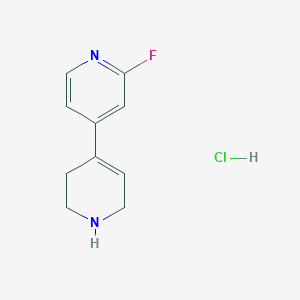 molecular formula C10H12ClFN2 B15527258 2'-Fluoro-1,2,3,6-tetrahydro-4,4'-bipyridine hydrochloride 