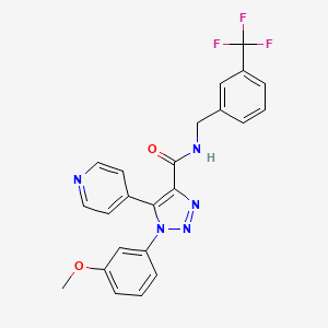 1-(3-methoxyphenyl)-5-(pyridin-4-yl)-N-(3-(trifluoromethyl)benzyl)-1H-1,2,3-triazole-4-carboxamide