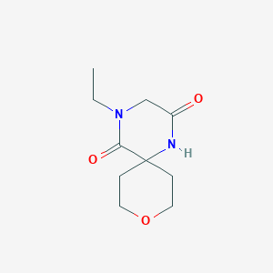 4-Ethyl-9-oxa-1,4-diazaspiro[5.5]undecane-2,5-dione