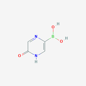 molecular formula C4H5BN2O3 B15527330 5-Hydroxypyrazine-2-boronic acid 