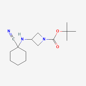 Tert-butyl 3-((1-cyanocyclohexyl)amino)azetidine-1-carboxylate