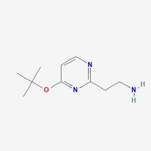 molecular formula C10H17N3O B15527353 2-(4-Tert-butoxypyrimidin-2-YL)ethanamine 