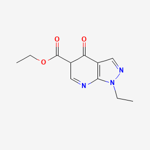 Ethyl 1-ethyl-4-oxo-4,5-dihydro-1H-pyrazolo[3,4-B]pyridine-5-carboxylate