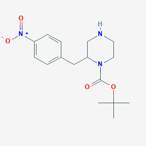 molecular formula C16H23N3O4 B15527406 2-(4-Nitro-benzyl)-piperazine-1-carboxylic acid tert-butyl ester 