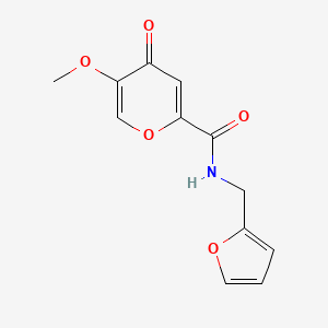 N-(furan-2-ylmethyl)-5-methoxy-4-oxo-4H-pyran-2-carboxamide