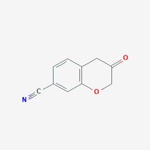 3-Oxo-3,4-dihydro-2H-1-benzopyran-7-carbonitrile