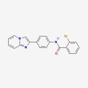 2-bromo-N-(4-(imidazo[1,2-a]pyridin-2-yl)phenyl)benzamide