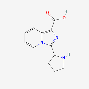 3-(Pyrrolidin-2-yl)imidazo[1,5-a]pyridine-1-carboxylic acid