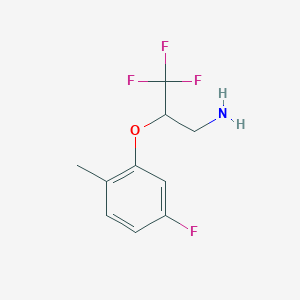 3,3,3-Trifluoro-2-(5-fluoro-2-methyl-phenoxy)-propylamine