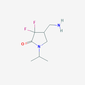 4-(Aminomethyl)-3,3-difluoro-1-isopropylpyrrolidin-2-one