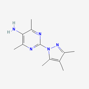 4,6-dimethyl-2-(3,4,5-trimethyl-1H-pyrazol-1-yl)pyrimidin-5-amine