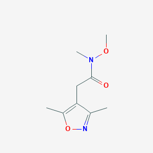 2-(3,5-dimethylisoxazol-4-yl)-N-methoxy-N-methylacetamide