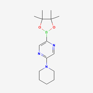 5-(Piperidin-1-yl)pyrazine-2-boronic acid pinacol ester