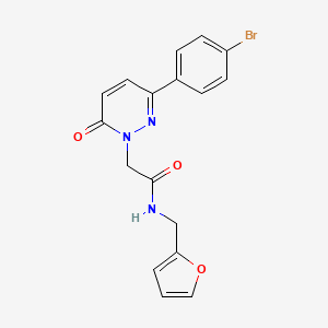 2-(3-(4-bromophenyl)-6-oxopyridazin-1(6H)-yl)-N-(furan-2-ylmethyl)acetamide