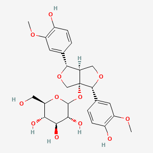 (3R,4S,5S,6R)-2-[[(3R,3aS,6S,6aR)-3,6-bis(4-hydroxy-3-methoxyphenyl)-3,4,6,6a-tetrahydro-1H-furo[3,4-c]furan-3a-yl]oxy]-6-(hydroxymethyl)oxane-3,4,5-triol