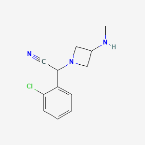 2-(2-Chlorophenyl)-2-(3-(methylamino)azetidin-1-yl)acetonitrile