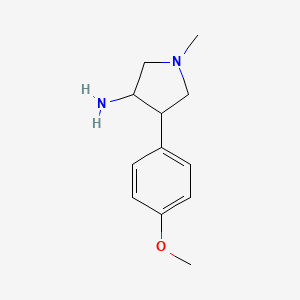 4-(4-Methoxyphenyl)-1-methylpyrrolidin-3-amine