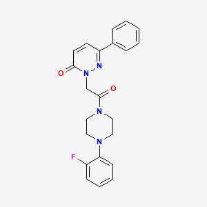 2-(2-(4-(2-fluorophenyl)piperazin-1-yl)-2-oxoethyl)-6-phenylpyridazin-3(2H)-one