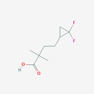 4-(2,2-Difluorocyclopropyl)-2,2-dimethylbutanoic acid