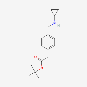 Tert-butyl 2-(4-((cyclopropylamino)methyl)phenyl)acetate