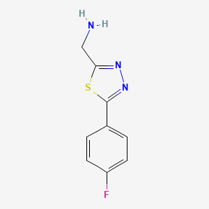 (5-(4-Fluorophenyl)-1,3,4-thiadiazol-2-yl)methanamine