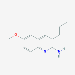 2-Amino-6-methoxy-3-propylquinoline