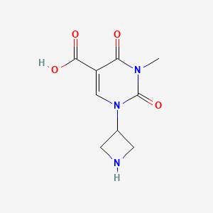 1-(Azetidin-3-yl)-3-methyl-2,4-dioxo-1,2,3,4-tetrahydropyrimidine-5-carboxylic acid