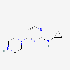 N-cyclopropyl-4-methyl-6-(piperazin-1-yl)pyrimidin-2-amine