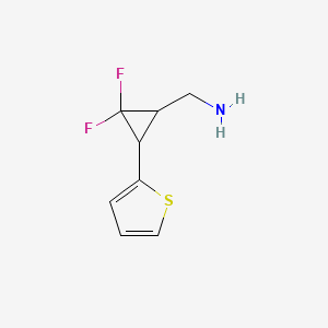 (2,2-Difluoro-3-(thiophen-2-yl)cyclopropyl)methanamine