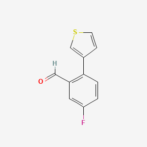 5-Fluoro-2-(thiophen-3-yl)benzaldehyde