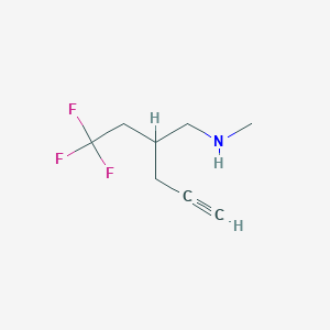 N-methyl-2-(2,2,2-trifluoroethyl)pent-4-yn-1-amine