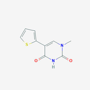 1-methyl-5-(thiophen-2-yl)pyrimidine-2,4(1H,3H)-dione