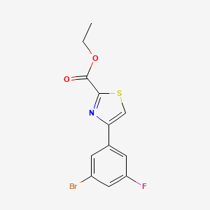 4-(3-Bromo-5-fluoro-phenyl)-thiazole-2-carboxylic acid ethyl ester