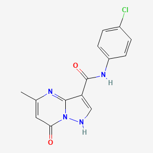 N-(4-chlorophenyl)-5-methyl-7-oxo-4,7-dihydropyrazolo[1,5-a]pyrimidine-3-carboxamide