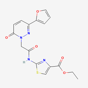 ethyl 2-(2-(3-(furan-2-yl)-6-oxopyridazin-1(6H)-yl)acetamido)thiazole-4-carboxylate